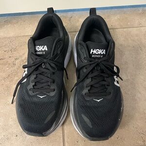 HOKA Bondi 8 Black Running Shoes Women’s